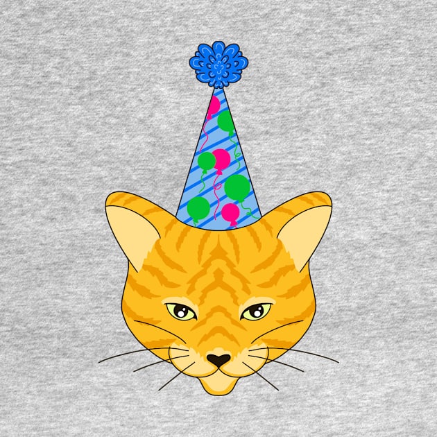 Happy Birthday Party Cat by missmann